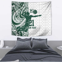 Polynesian Hawaii Volleyball Custom Tapestry Kakau with Sport Style LT9 - Polynesian Pride