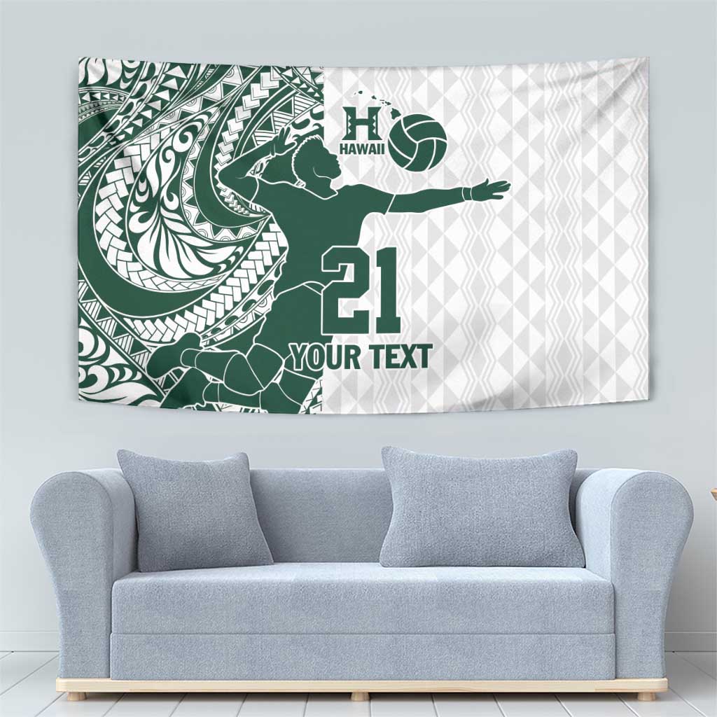 Polynesian Hawaii Volleyball Custom Tapestry Kakau with Sport Style LT9 - Polynesian Pride