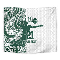 Polynesian Hawaii Volleyball Custom Tapestry Kakau with Sport Style LT9 - Polynesian Pride