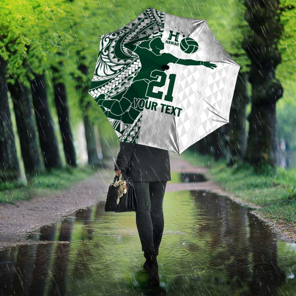 Polynesian Hawaii Volleyball Custom Umbrella Kakau with Sport Style LT9 - Polynesian Pride