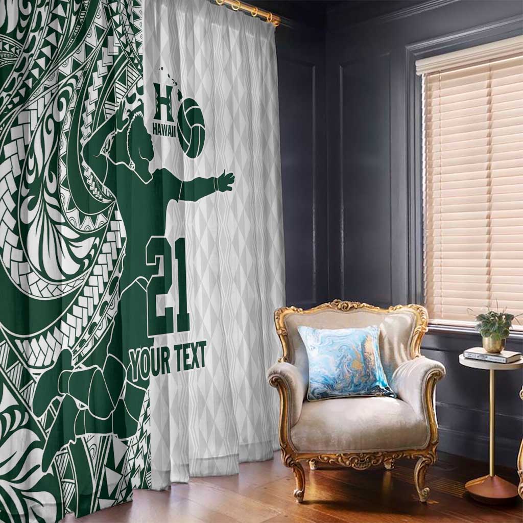 Polynesian Hawaii Volleyball Custom Window Curtain Kakau with Sport Style LT9 - Polynesian Pride