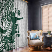 Polynesian Hawaii Volleyball Custom Window Curtain Kakau with Sport Style LT9 - Polynesian Pride