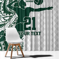 Polynesian Hawaii Volleyball Custom Window Curtain Kakau with Sport Style LT9 - Polynesian Pride