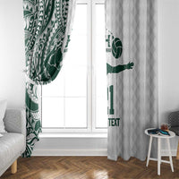 Polynesian Hawaii Volleyball Custom Window Curtain Kakau with Sport Style LT9 - Polynesian Pride