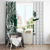 Polynesian Hawaii Volleyball Custom Window Curtain Kakau with Sport Style LT9 - Polynesian Pride