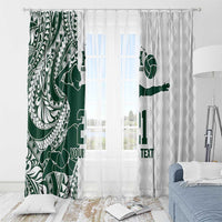 Polynesian Hawaii Volleyball Custom Window Curtain Kakau with Sport Style LT9 - Polynesian Pride