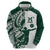 Polynesian Hawaii Volleyball Custom Zip Hoodie Kakau with Sport Style