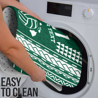 Polynesian Hawaii Volleyball Custom Bathroom Set Green Kakau with Map Motif LT9 - Polynesian Pride