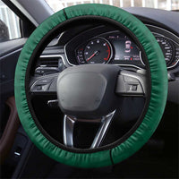 Polynesian Hawaii Volleyball Steering Wheel Cover Green Kakau with Map Motif LT9 - Polynesian Pride