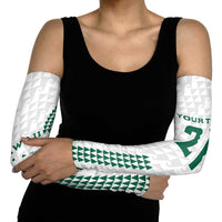 Polynesian Hawaii Volleyball Custom Arm Sleeves White Kakau with Map Motif LT9 - Polynesian Pride