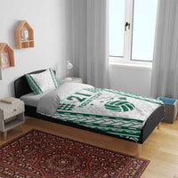 Polynesian Hawaii Volleyball Custom Bedding Set White Kakau with Map Motif LT9 - Polynesian Pride