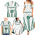 Polynesian Hawaii Volleyball Custom Family Matching Summer Maxi Dress and Hawaiian Shirt White Kakau with Map Motif