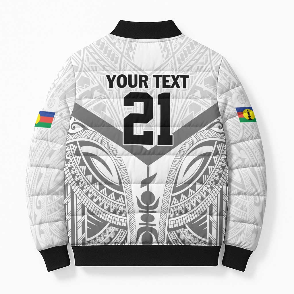 New Caledonia Football Custom Bomber Puffer Jacket Go Champions Les Cagous LT9 - Polynesian Pride
