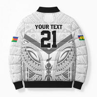 New Caledonia Football Custom Bomber Puffer Jacket Go Champions Les Cagous LT9 - Polynesian Pride