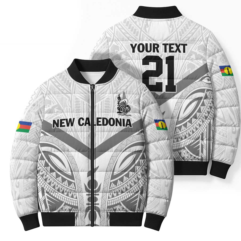 New Caledonia Football Custom Bomber Puffer Jacket Go Champions Les Cagous LT9 - Polynesian Pride