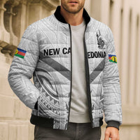 New Caledonia Football Custom Bomber Puffer Jacket Go Champions Les Cagous LT9 - Polynesian Pride
