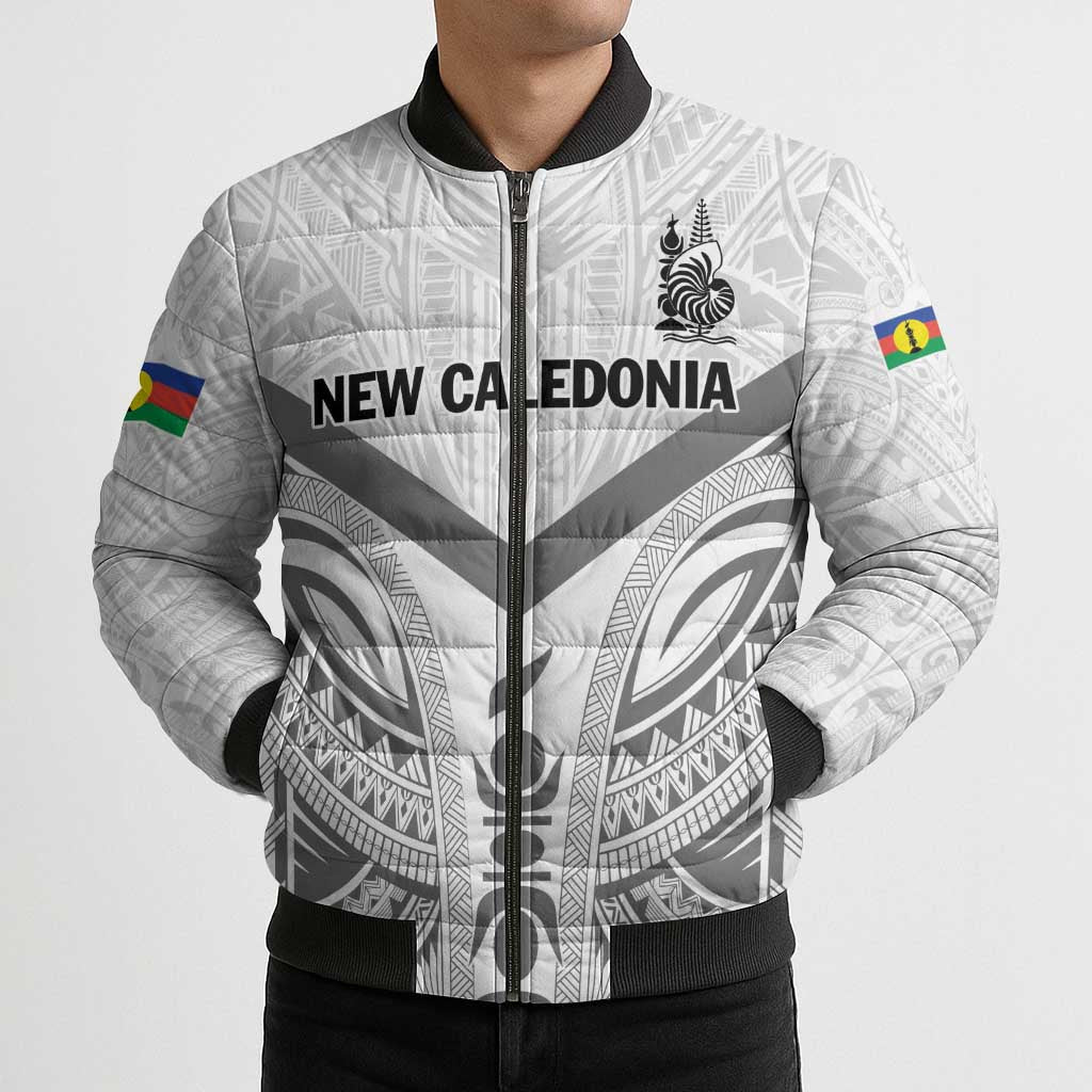 New Caledonia Football Custom Bomber Puffer Jacket Go Champions Les Cagous LT9 - Polynesian Pride