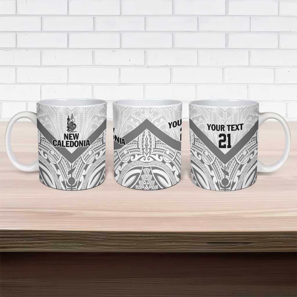 New Caledonia Football Custom Ceramic Mug Go Champions Les Cagous LT9 - Polynesian Pride