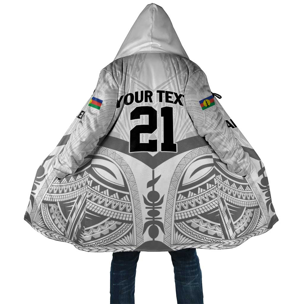 New Caledonia Football Custom Cloak Go Champions Les Cagous LT9 Unisex White - Polynesian Pride