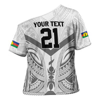 New Caledonia Football Custom Cross Shoulder Shirt Go Champions Les Cagous LT9 - Polynesian Pride