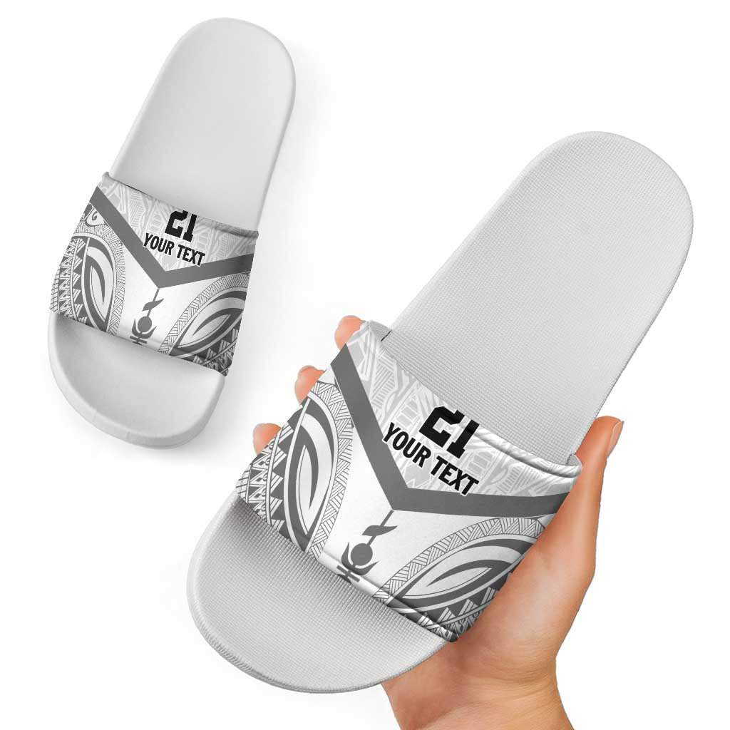New Caledonia Football Custom Slide Sandals Go Champions Les Cagous LT9 - Polynesian Pride