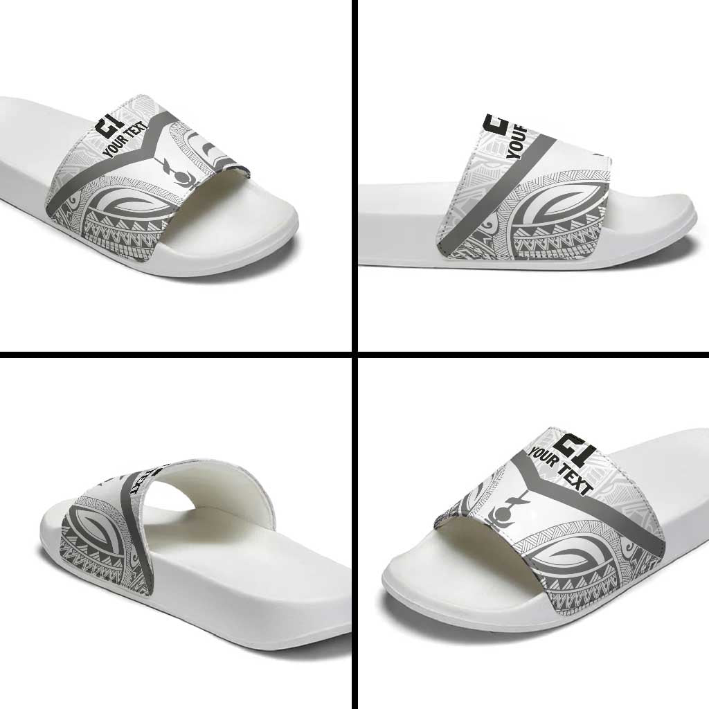 New Caledonia Football Custom Slide Sandals Go Champions Les Cagous LT9 - Polynesian Pride