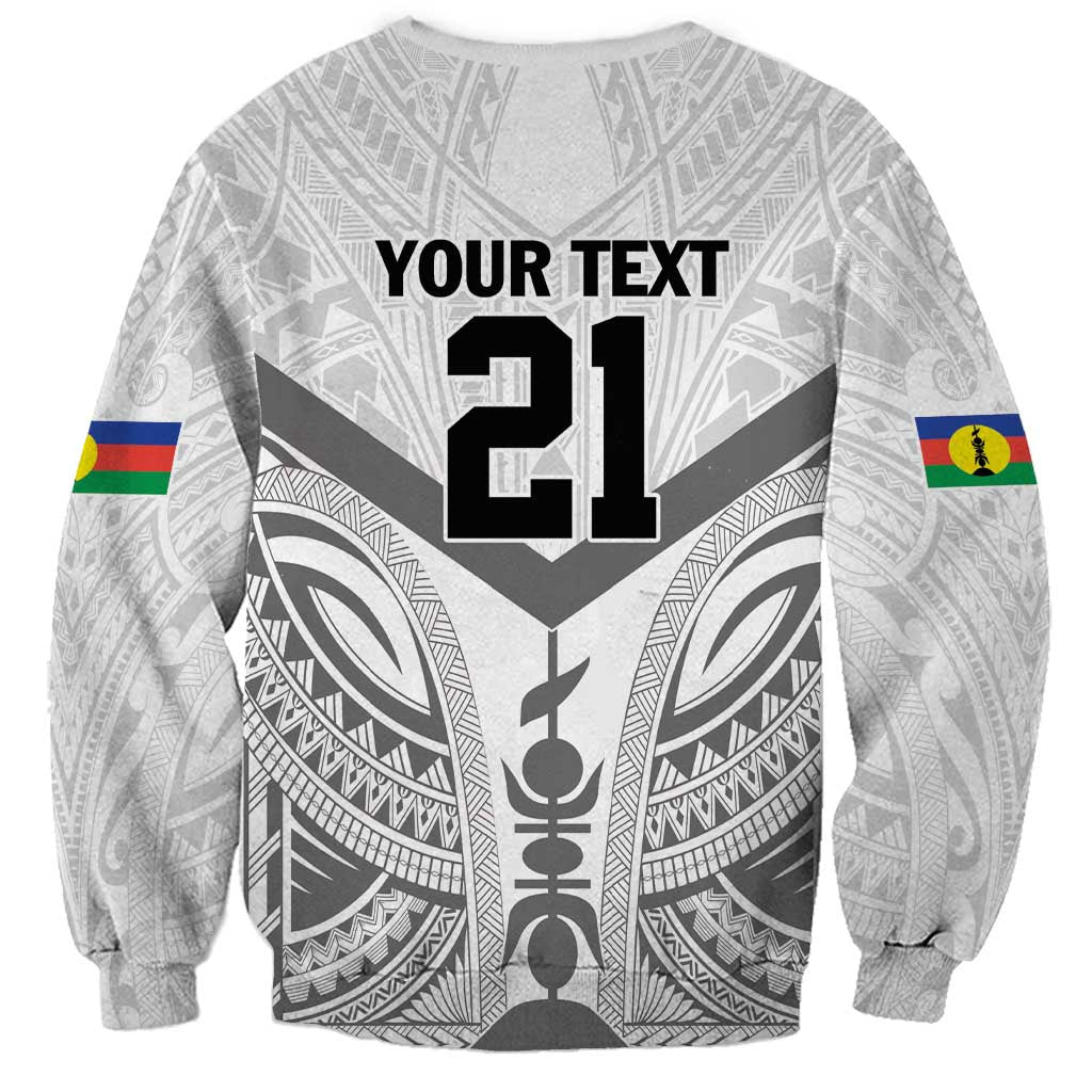 New Caledonia Football Custom Sweatshirt Go Champions Les Cagous LT9 - Polynesian Pride