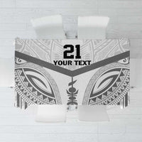 New Caledonia Football Custom Tablecloth Go Champions Les Cagous LT9 White - Polynesian Pride