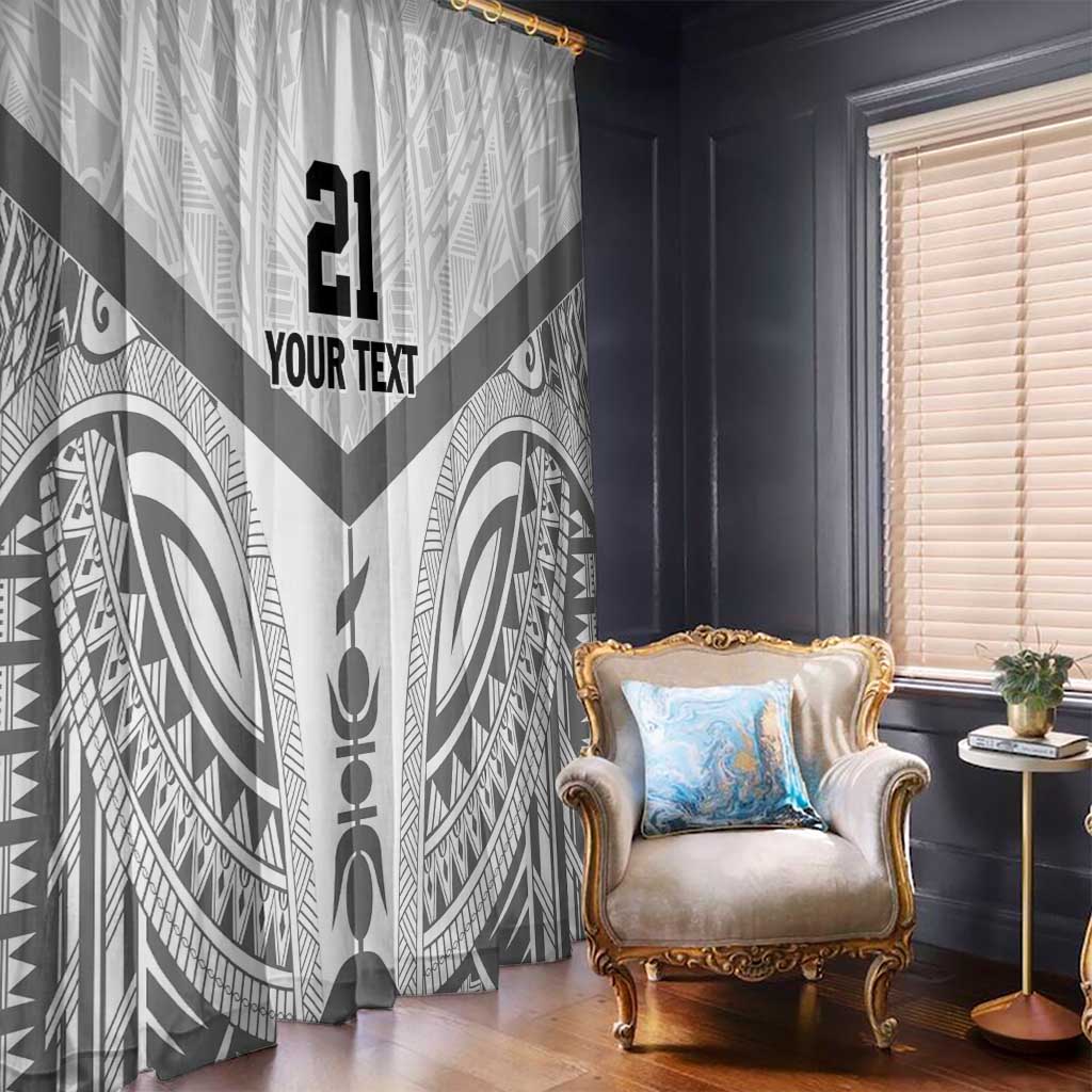New Caledonia Football Custom Window Curtain Go Champions Les Cagous LT9 - Polynesian Pride