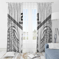 New Caledonia Football Custom Window Curtain Go Champions Les Cagous LT9 - Polynesian Pride