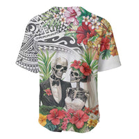Skeleton Love for Valentines Day Baseball Jersey Polynesian Tribal Love Forever LT9 - Polynesian Pride