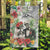 Skeleton Love for Valentine’s Day Garden Flag Polynesian Tribal Love Forever