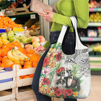 Skeleton Love for Valentines Day Grocery Bag Polynesian Tribal Love Forever LT9 - Polynesian Pride