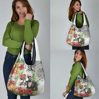 Skeleton Love for Valentines Day Grocery Bag Polynesian Tribal Love Forever LT9 - Polynesian Pride