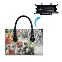 Skeleton Love for Valentines Day Leather Bag Polynesian Tribal Love Forever LT9 - Polynesian Pride