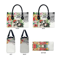 Skeleton Love for Valentines Day Leather Bag Polynesian Tribal Love Forever LT9 - Polynesian Pride
