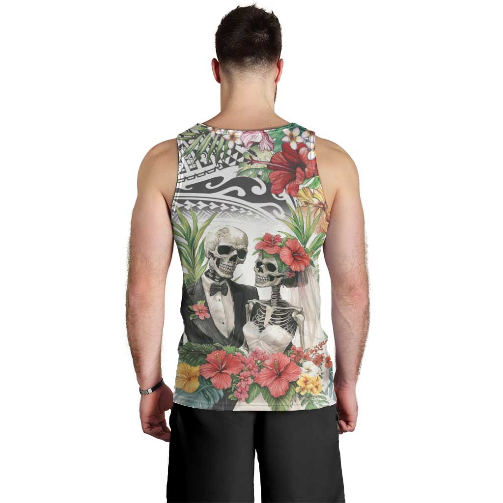 Skeleton Love for Valentines Day Men Tank Top Polynesian Tribal Love Forever LT9 - Polynesian Pride