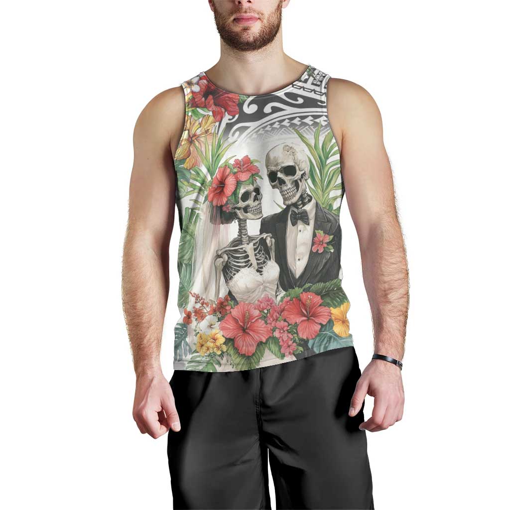 Skeleton Love for Valentines Day Men Tank Top Polynesian Tribal Love Forever LT9 - Polynesian Pride