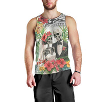 Skeleton Love for Valentines Day Men Tank Top Polynesian Tribal Love Forever LT9 - Polynesian Pride