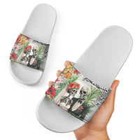 Skeleton Love for Valentines Day Slide Sandals Polynesian Tribal Love Forever LT9 - Polynesian Pride