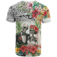 Skeleton Love for Valentines Day T Shirt Polynesian Tribal Love Forever LT9 - Polynesian Pride
