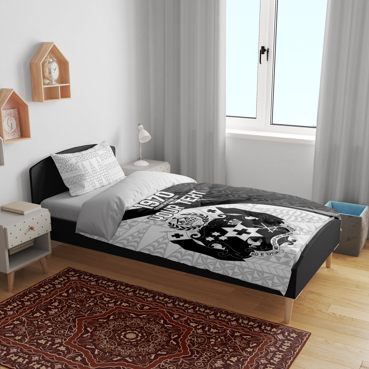 Personalised Tonga Emancipation Day Bedding Set Since 1970 Ngatu Tribal Pattern LT9 - Polynesian Pride