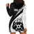 Personalised Tonga Emancipation Day Hoodie Dress Since 1970 Ngatu Tribal Pattern