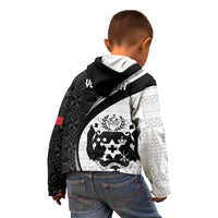 Personalised Tonga Emancipation Day Kid Hoodie Since 1970 Ngatu Tribal Pattern LT9 - Polynesian Pride