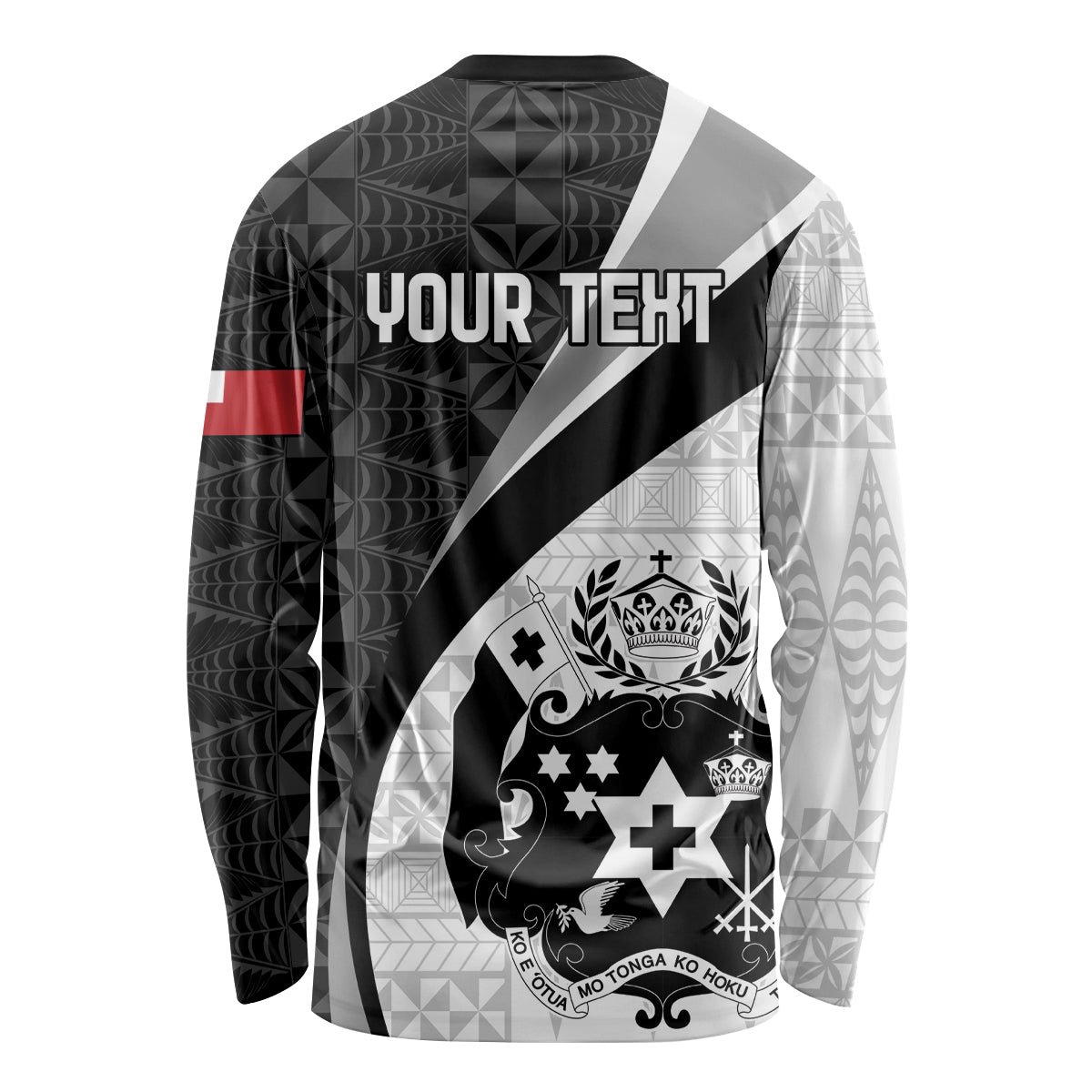 Personalised Tonga Emancipation Day Long Sleeve Shirt Since 1970 Ngatu Tribal Pattern LT9 - Polynesian Pride