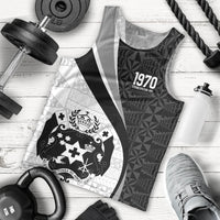 Personalised Tonga Emancipation Day Men Tank Top Since 1970 Ngatu Tribal Pattern LT9 - Polynesian Pride