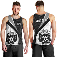 Personalised Tonga Emancipation Day Men Tank Top Since 1970 Ngatu Tribal Pattern LT9 - Polynesian Pride