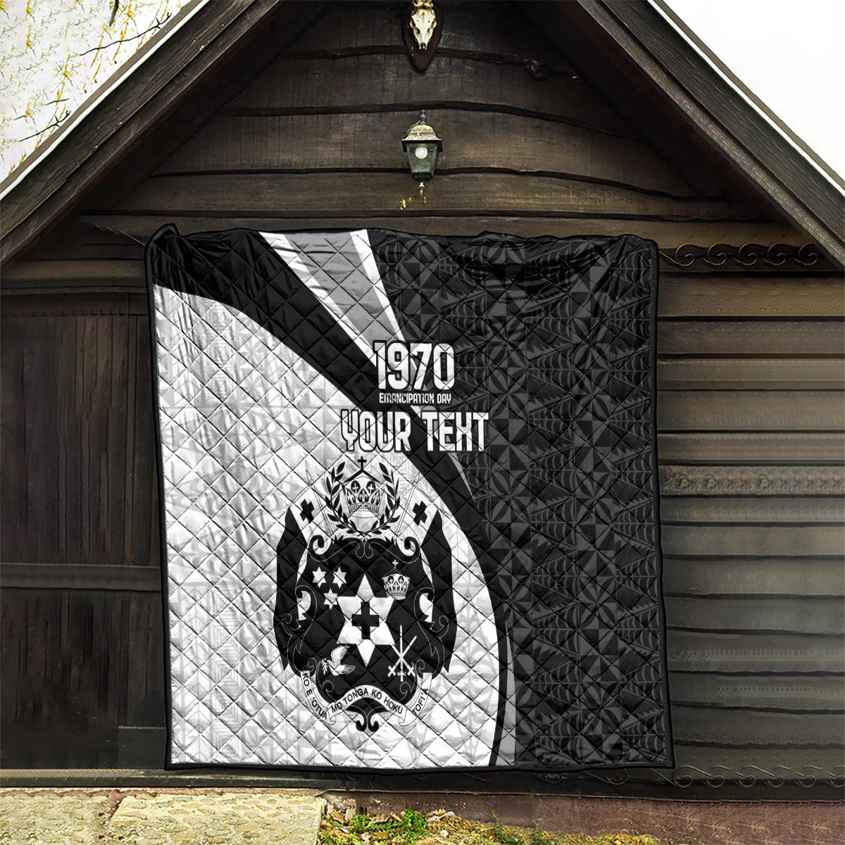 Personalised Tonga Emancipation Day Quilt Since 1970 Ngatu Tribal Pattern LT9 - Polynesian Pride