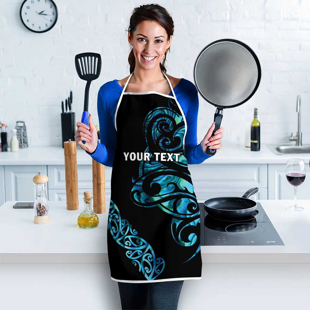 All Black Maori Tribal Tattoo Personalised Apron Polynesian Style LT9 - Polynesian Pride