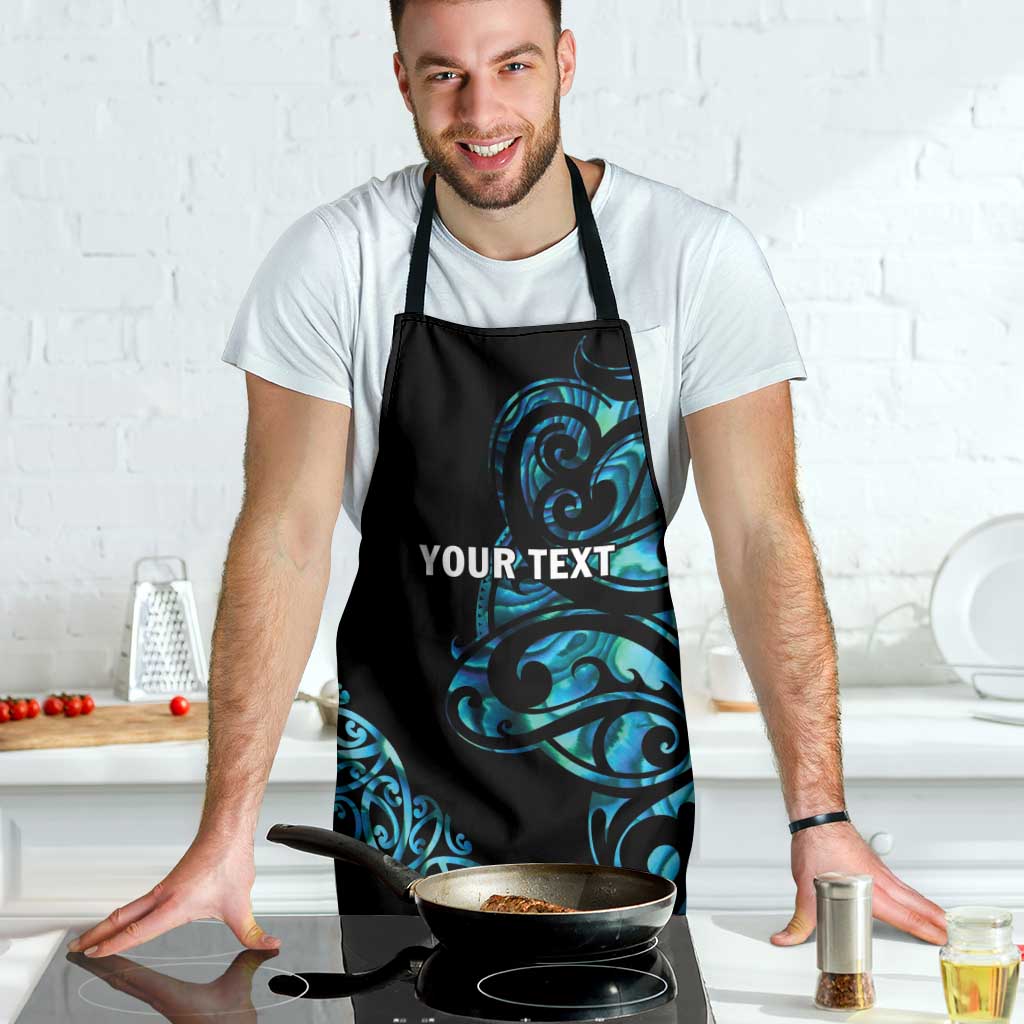 All Black Maori Tribal Tattoo Personalised Apron Polynesian Style LT9 - Polynesian Pride